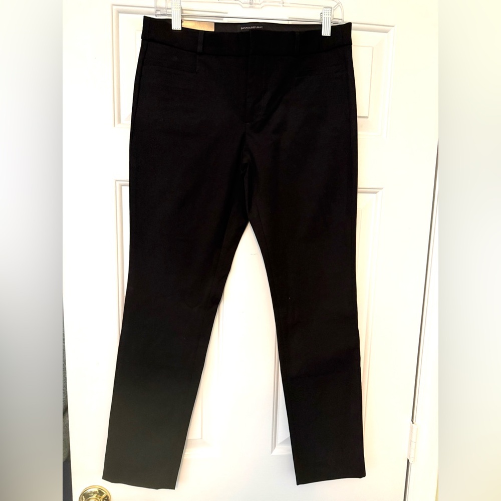 Banana Republic Size 4 Black Sloan Ankle Pants
